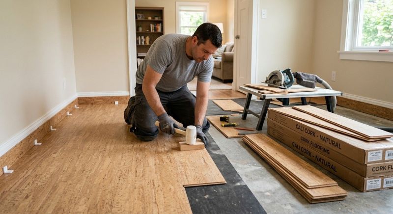 Cork Floor Refinishing Service